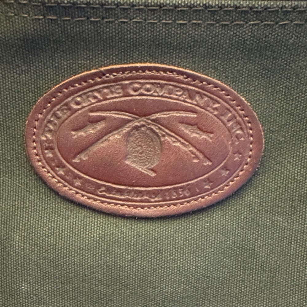 Vintage ORVIS BATTENKILL 25" Green Canvas Leather Duffle Bag - EUC - Picture 2 of 14